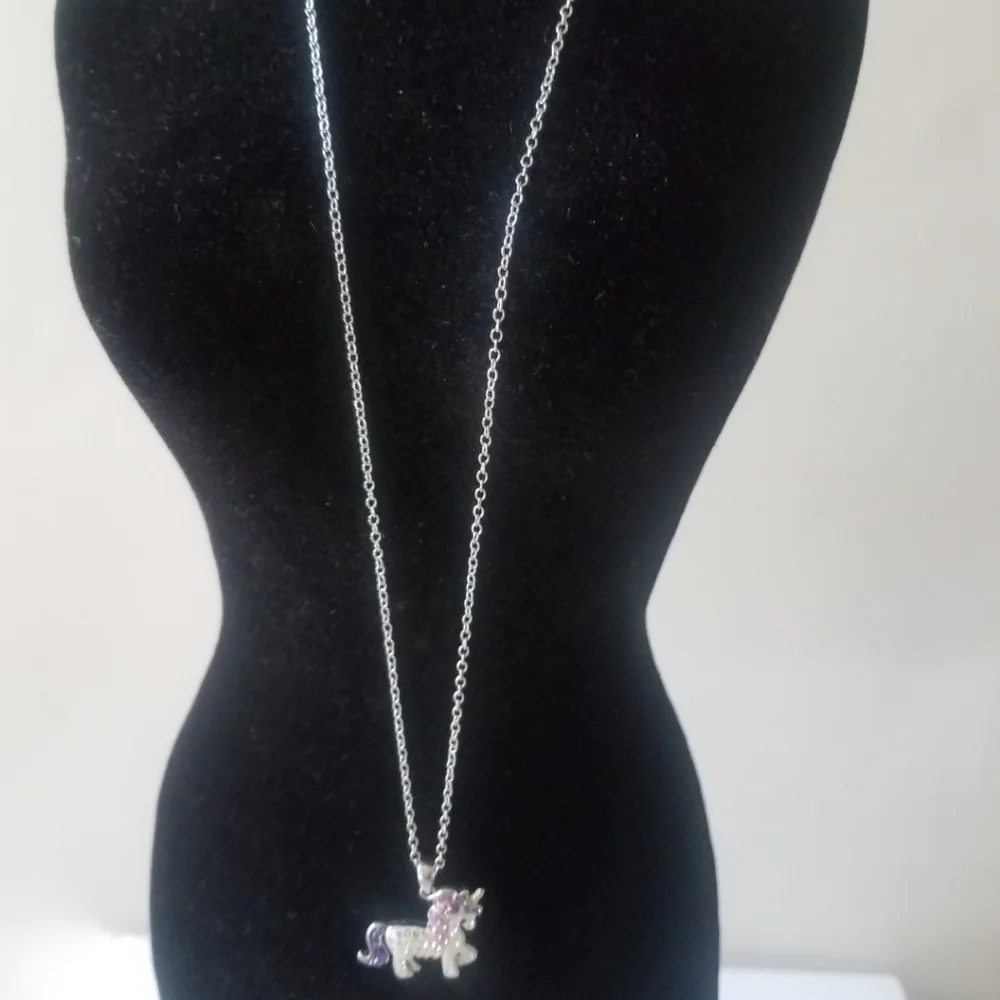 Pink and Purple Unicorn Pendant Jewelry